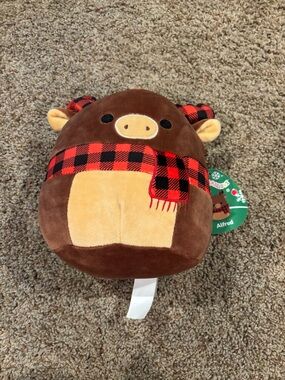 8 in Alfred the Holiday Moose NWT Squishmallow